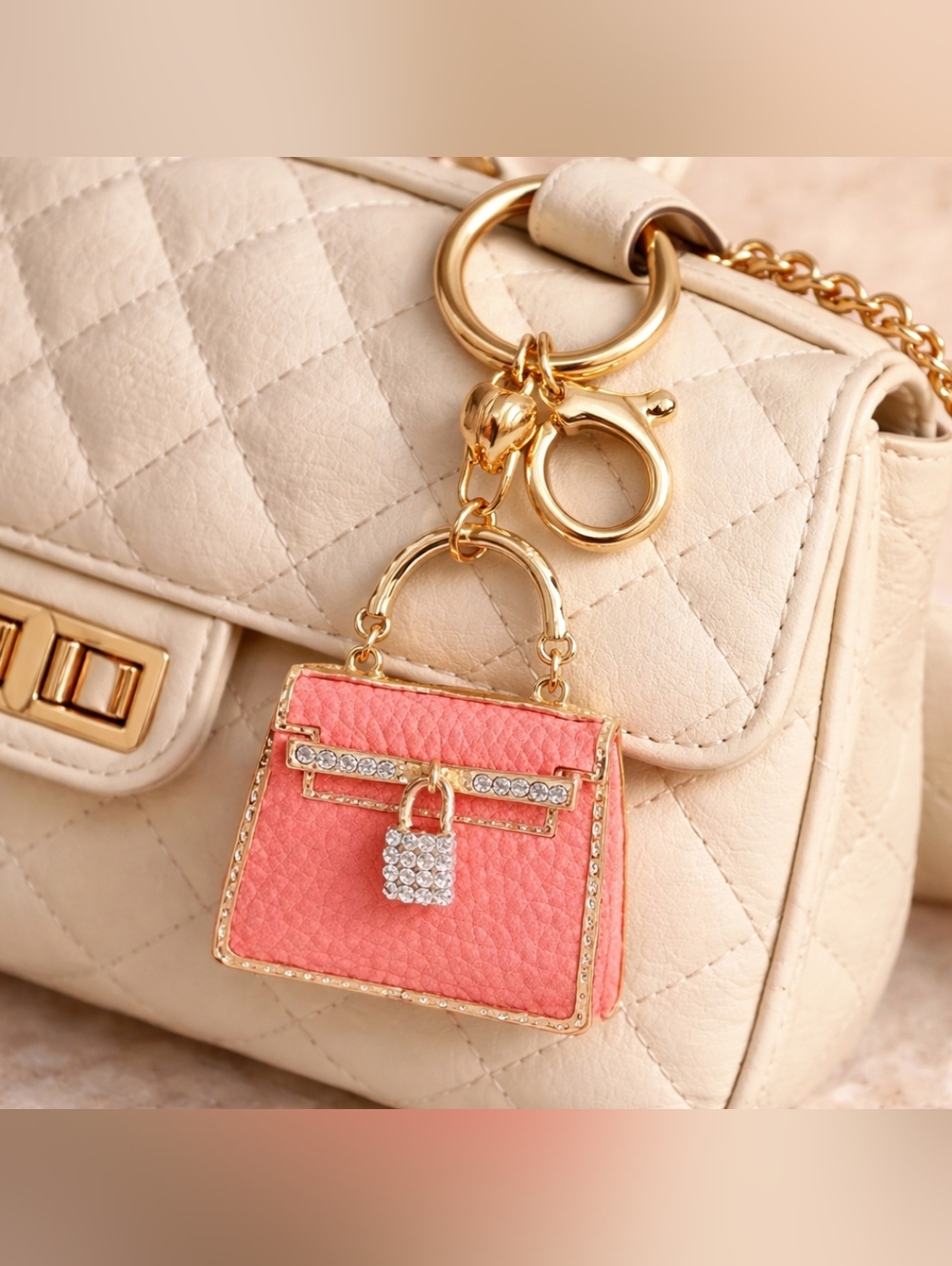 Leather Mini Tote NWT Bag Charm